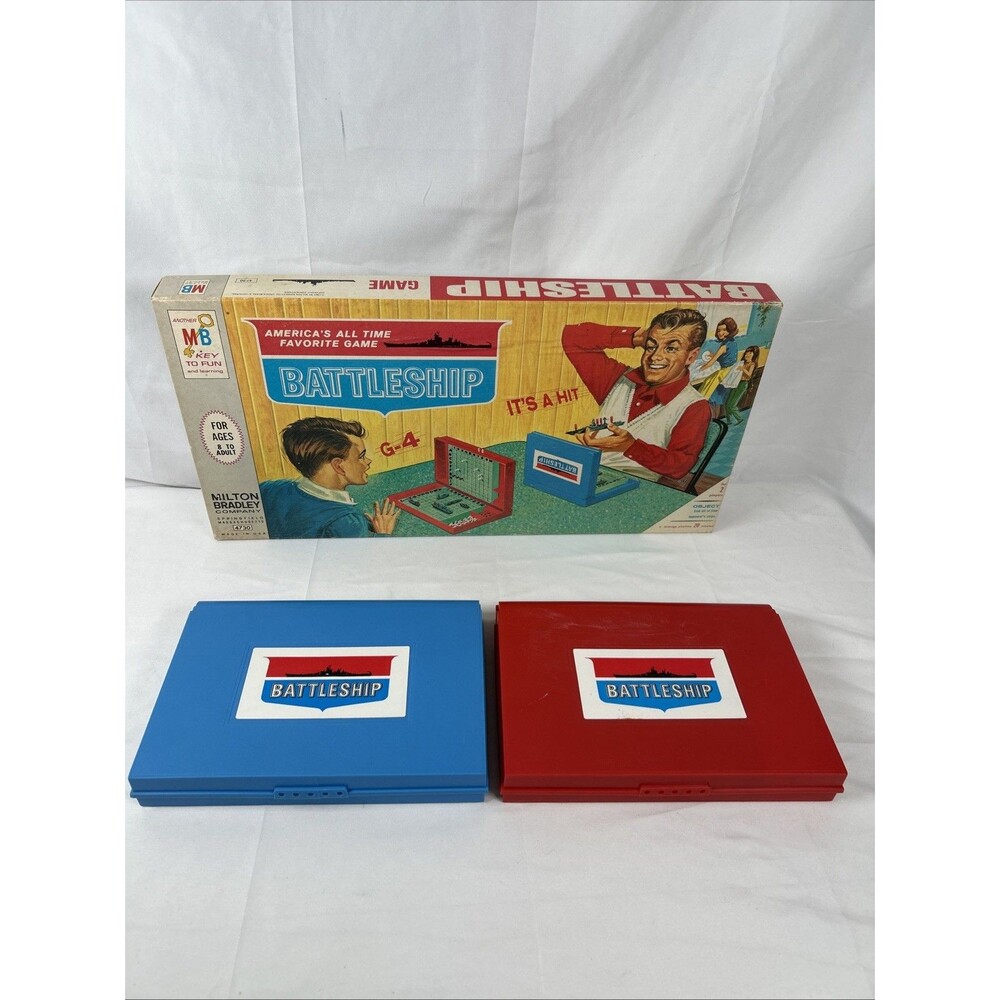 BATTLESHIP Board Game 1967 Milton Bradley Complete in Box Vintage Original